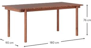 Stół ogrodowy Matheus, 180 x 90 cm
