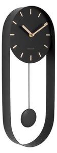 Karlsson 5822BK Designerski wahadłowy zegar ścienny, 50 cm