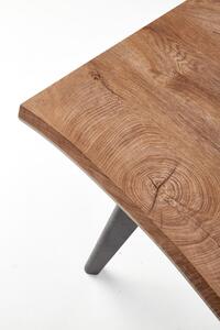 EMWOmeble DICKSON stół rozkładany 150-210/90 cm, blat - naturalny, nogi - czarny (2p=1szt)