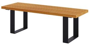 Ogrodowa ławka bez oparcia 180 cm dąb - Erika 3X