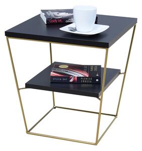 Stolik kawowy w stylu glamour czarny Z5-E68