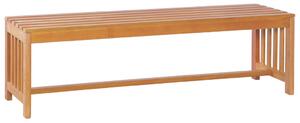 Drewniana ławka ogrodowa Aron - brązowa