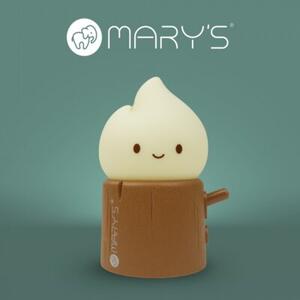 Lampka nocna dla dzieci bezprzewodowa brązowa mini płomyczek LED 0.4 + 0.4W Mary's