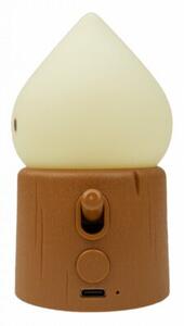 Lampka nocna dla dzieci bezprzewodowa brązowa mini płomyczek LED 0.4 + 0.4W Mary's