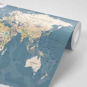 Tapeta vintage mapa świata