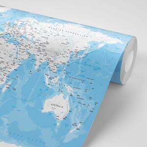 Tapeta stylowa mapa świata