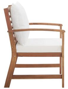 Zestaw Mebli Ogrodowych Komplet Wypoczynkowy Z Poduszkami 4-Częściowy Drewno Na Taras Balkon Ogród