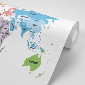 Tapeta oryginalna mapa świata
