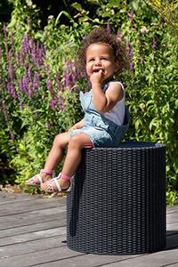 Cool Stool Wielofunkcyjny stół do przechowywania, antracyt KETER 230905