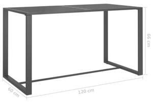 Zestaw Mebli Ogrodowych Komplet Wypoczynkowy Z Poduszkami 5-Częściowy Antracytowy Aluminium Na Taras Balkon Ogród