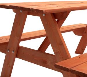 Drewniany stolik piknikowy dla dzieci NEW BABY 118 x 90 cm