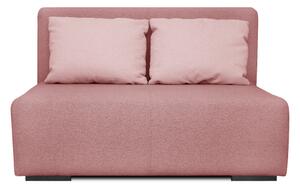 Sofa OKEYA 120 bez boków z funkcją spania, różowa