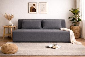 Sofa OKEYA 160 bez boków z funkcją spania, szara