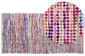 Dywan ręcznie tkany 80 x 150 cm bawełna poliester wielokolorowy Belen Beliani