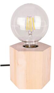Loftowa drewniana lampka bez klosza - A104-Xayo