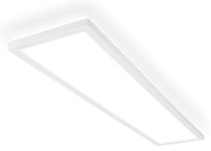 Briloner Lampa sufitowa LED Tava A, biały / opal, salon / jadalnia, tworzywo sztuczne, nowoczesny