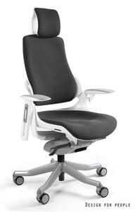 Fotel ergonomiczny Wau biały / tkanina BL418