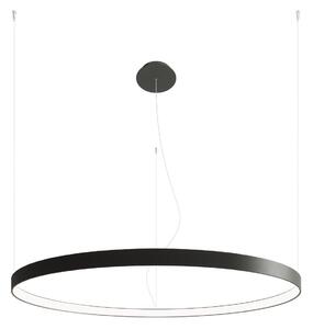 Czarny żyrandol LED w stylu nowoczesnym RIO ⌀ 110 cm
