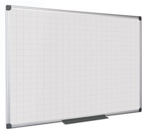 Bi-Office Biała tablica magnetyczna z nadrukiem, kwadraty/siatka, 900 x 600 mm