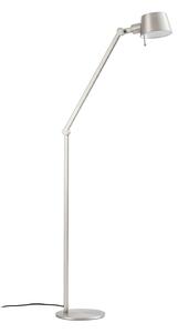 Lampa Podłogowa Lucande, Silka, metaliczny, gabinet | pracownia, metal, nowoczesny