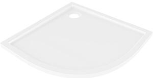 Mexen Flow brodzik półokrągły slim 90 x 90 cm, biały połysk - 46Q109090