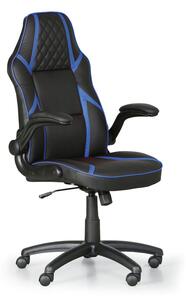 Krzesło biurowe GAME, czarny / niebieski