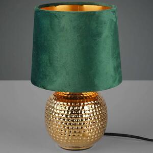 Nocna LAMPKA stojąca SOPHIA R50821015 RL Light stołowa LAMPA abażurowa na biurko ceramiczna zielona złota - złoty || zielony