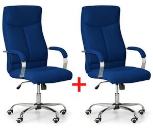 Krzesło biurowe LUGO TEX 1+1 GRATIS, niebieski