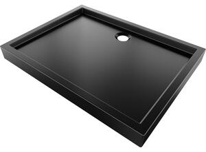 Mexen Flow+ brodzik prostokątny 90 x 70 cm, czarny mat - 46R707090H