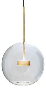 Lampa wisząca, szklana kula - Mamun 1, kolor złoty