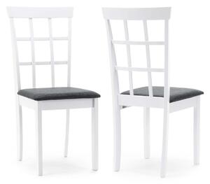 Krzesła drewniane białe - HELENA - 2 sztuki