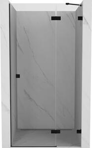 Mexen Lunar drzwi prysznicowe uchylne prawe 115 cm, transparent, czarne - 834-115-000-70-00-P