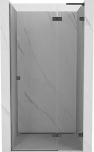 Mexen Lunar L drzwi prysznicowe uchylne prawe 105 cm, transparent, gun gray szczotkowany - 834L-105-000-66-00-P