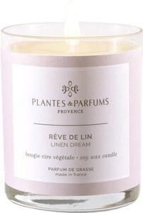 Świeca zapachowa perfumowana 180g - Linen Dream - Świeży Len