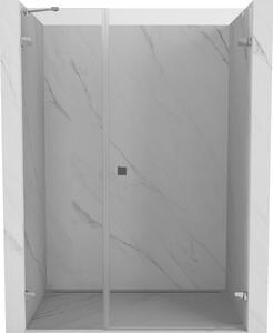 Mexen Lunar-B drzwi prysznicowe uchylne prawe 130 cm, transparent, chrom - 832S-130-050-01-00-P