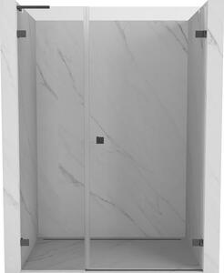 Mexen Lunar-B L drzwi prysznicowe uchylne prawe 110 cm, transparent, gun gray szczotkowany - 832SL-110-050-66-00-P