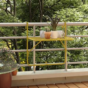 Stolik balkonowy, złoty, 60x40 cm, stalowy