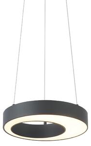 Nowoczesna lampa wisząca czarna 35 cm z 3-stopniowym ściemnianiem - Organici