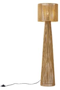 Lampa podłogowa Japandi naturalna z abażurem - Dart