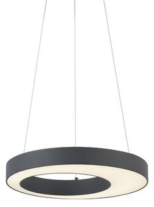 Nowoczesna lampa wisząca czarna 50 cm z wbudowaną diodą LED z 3-stopniową regulacją ściemniania - Organici
