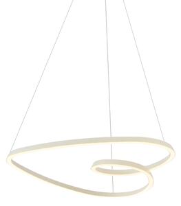 Skandynawska lampa wisząca beżowa 72 cm z LED z 3-stopniową regulacją ściemniania - Circuit