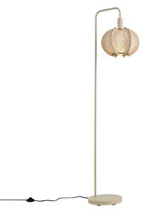 Lampa podłogowa Japandi beżowa z abażurem - Gertie