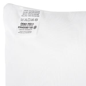 Poduszka sypialniana syntetyczna biała 50 x 60 cm prostokątna Errigal Beliani