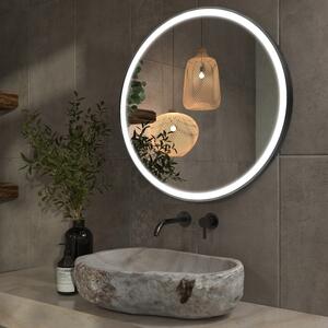 Lustro LED w ramie do łazienki C1
