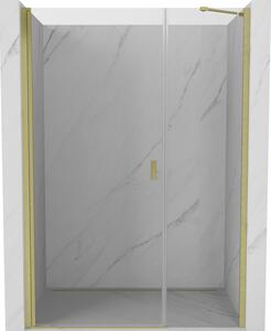Mexen Mist-B drzwi prysznicowe uchylne 105 cm, transparent, złote szczotkowane - 8A2-105-001-55-00