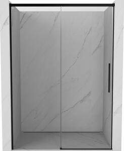 Mexen Rox drzwi prysznicowe rozsuwane 145 cm, transparent, czarne - 8C2-145-000-70-00