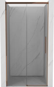 Mexen Rox drzwi prysznicowe rozsuwane 110 cm, transparent, różowe złoto - 8C2-110-000-60-00