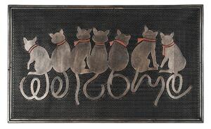 BO-MA Wewnętrzna wycieraczka Siedzące koty, 45 x 75 cm
