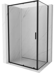 Mexen Exo kabina prysznicowa rozsuwana 90 x 75 cm, transparent, czarna - 8151-090-075-70-00