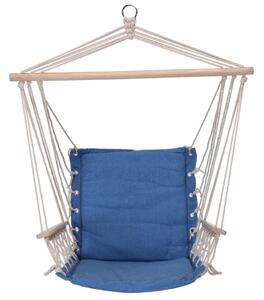 Fotel do zawieszenia Comfortable niebieski, 100 x 53 cm